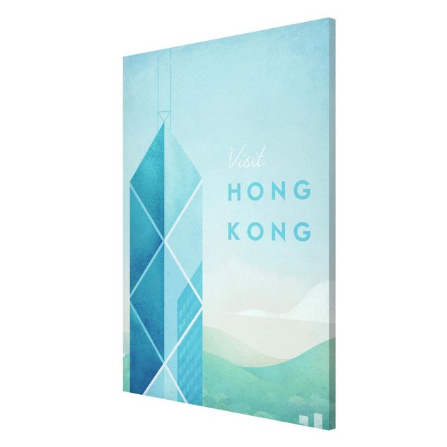 Magneetborden Travel Poster - Hong Kong
