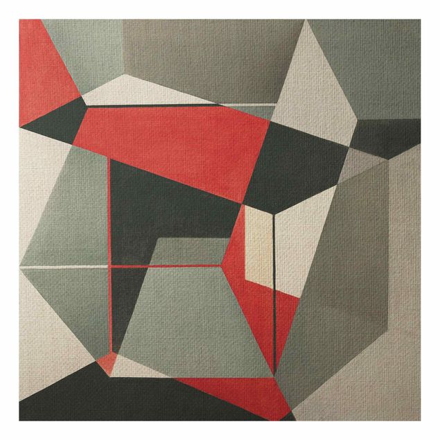 Aluminium Dibond schilderijen Geometrical Fox