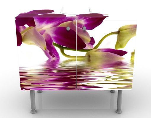 Wastafelonderkasten Pink Orchid Waters