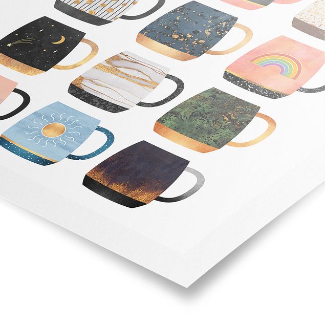 Posters Favorite Mugs With Gold