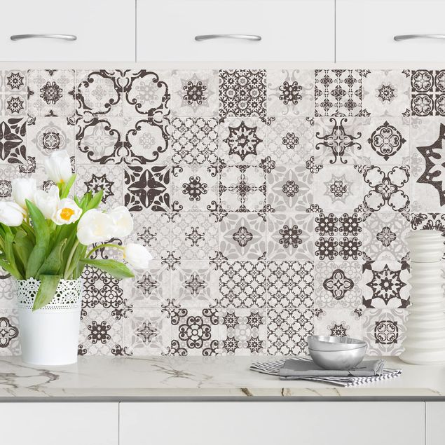 Achterwand voor keuken patroon Ceramic Tiles Agadir Grey