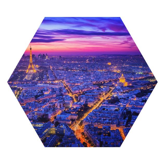 Hexagons Forex schilderijen Paris At Night