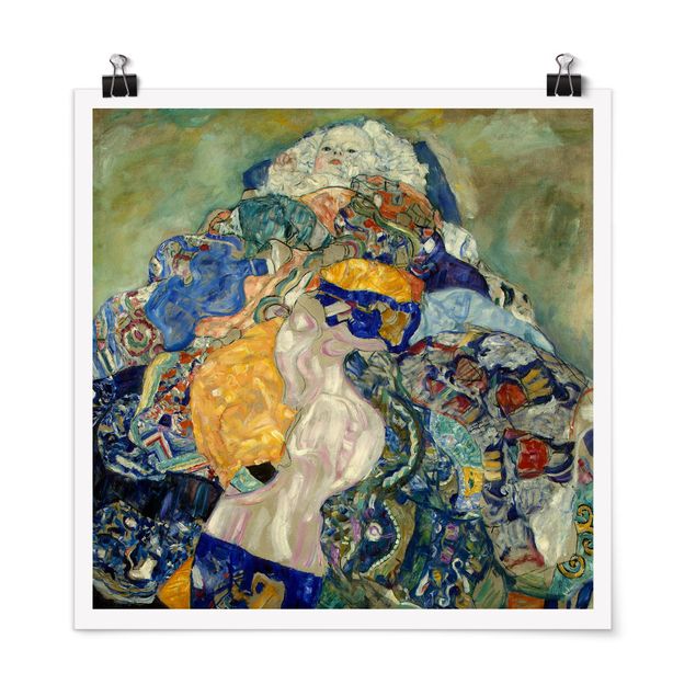 Posters Gustav Klimt - Baby (cradle)
