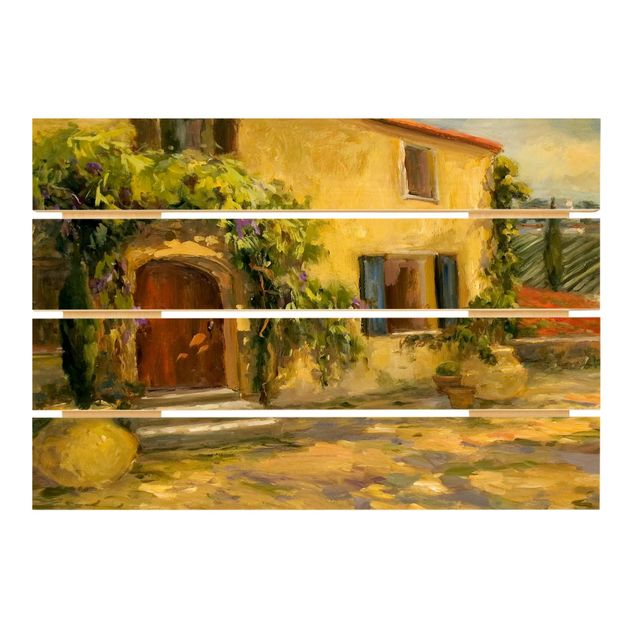 Houten schilderijen op plank Scenic Italy V