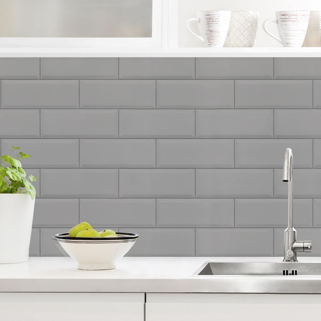 Achterwand voor keuken patroon Ceramic Tiles Light Grey