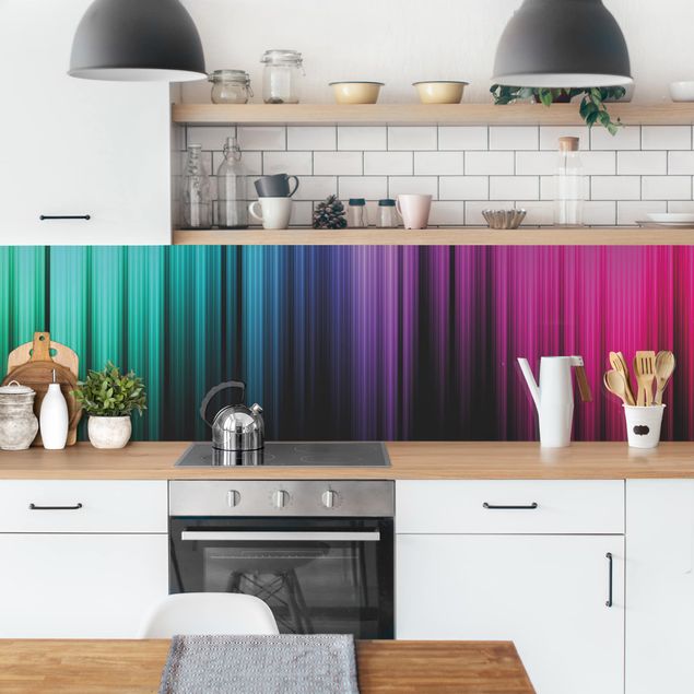 Achterwand voor keuken abstract Rainbow Display II