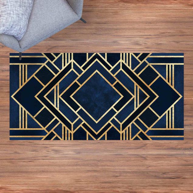 Loper tapijt Art Deco Gold