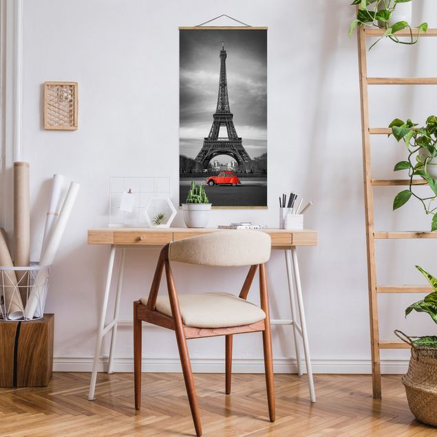 Stoffen schilderij met posterlijst Spot On Paris