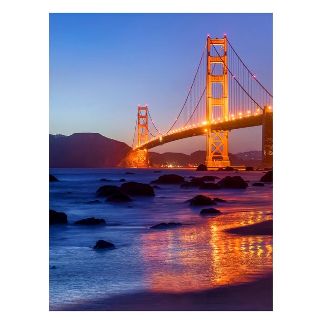 Magneetborden Golden Gate Bridge At Dusk