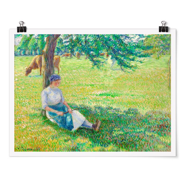 Posters Camille Pissarro - Cowgirl, Eragny
