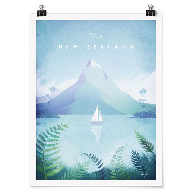 Posters Travel Poster - New Zealand
