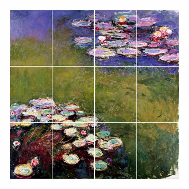 Tegelstickers Claude Monet - Water Lilies