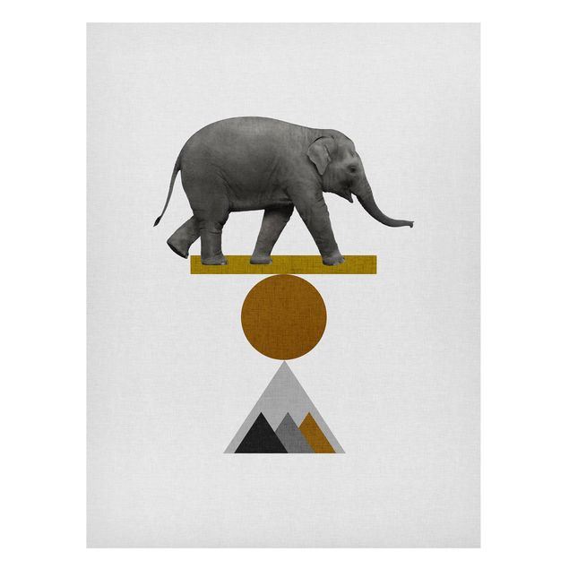 Magneetborden Art Of Balance Elephant