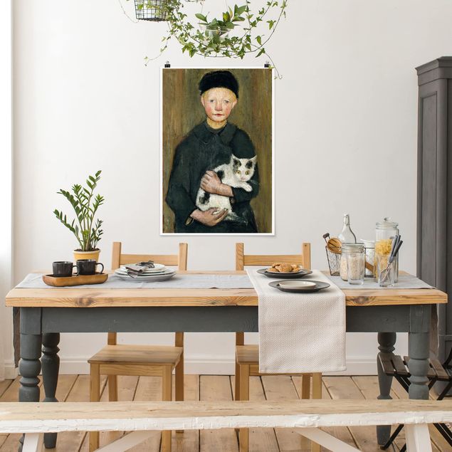 Posters Paula Modersohn-Becker - Boy with Cat