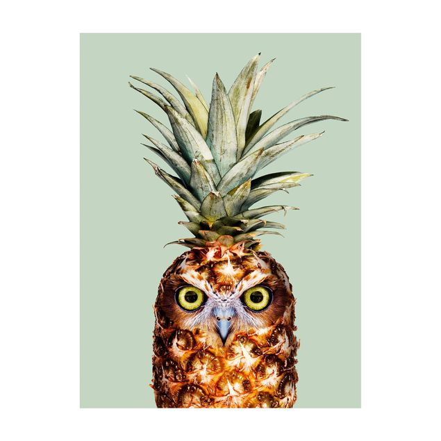natuurlijk vloerkleed Pineapple With Owl