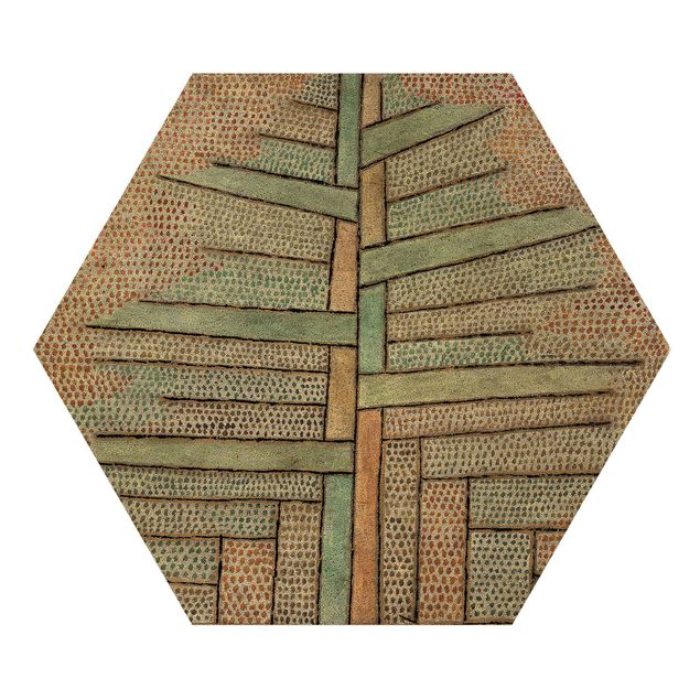 Hexagons houten schilderijen Paul Klee - Pine