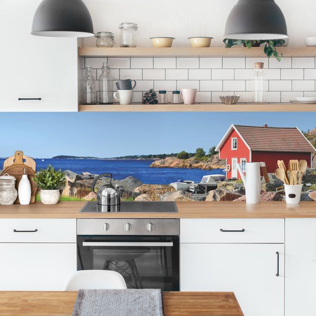 Achterwand voor keuken strand & zee Holiday in Norway