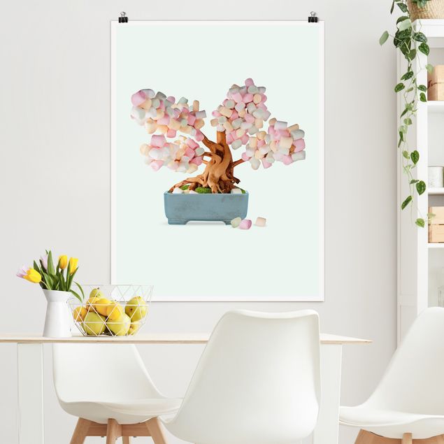Posters Bonsai With Marshmallows