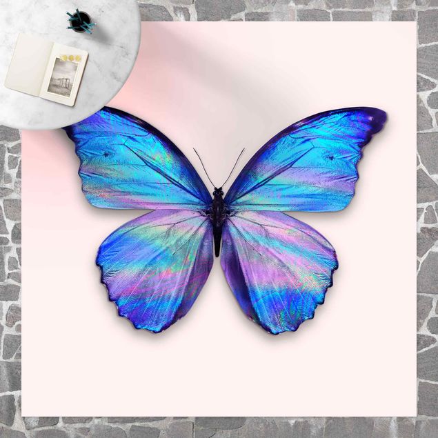 moderne vloerkleden Holographic Butterfly