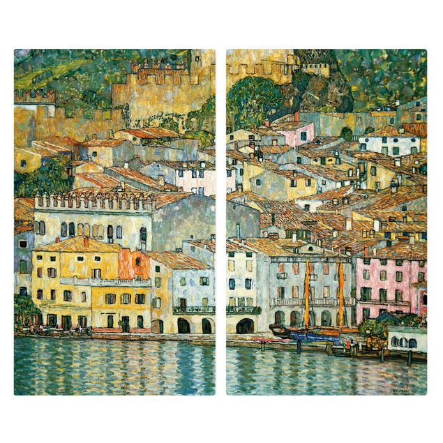 Kookplaat afdekplaten Gustav Klimt - Malcesine On Lake Garda