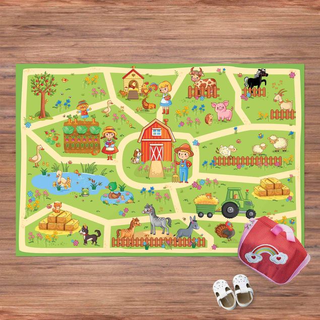 Speelkleden Playoom Mat Farm - Let´s Go Around