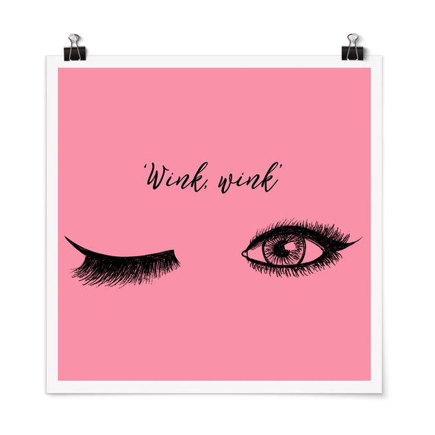 Posters Eyelashes Chat - Wink