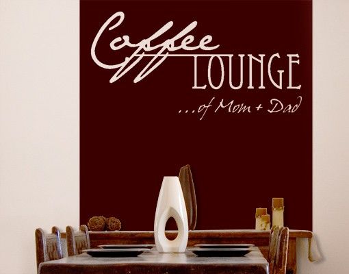 Muurstickers spreuken en quotes No.CA27 Customised text Coffee Lounge II