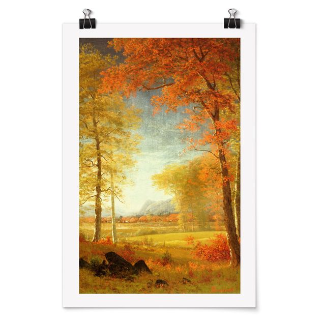 Posters Albert Bierstadt - Autumn In Oneida County, New York