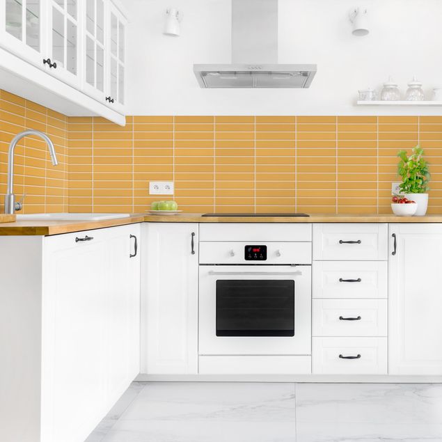 Achterwand voor keuken eenkleurig Metro Tiles - Orange