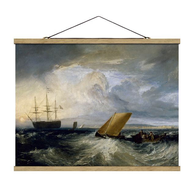 Stoffen schilderij met posterlijst William Turner - Sheerness