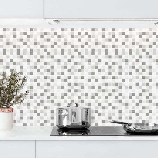 Achterwand voor keuken patroon Mosaic Tiles Winter Set