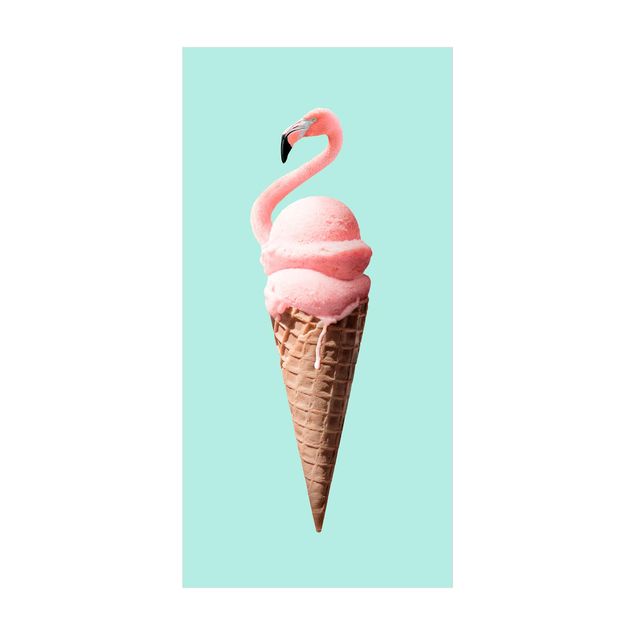 kleed eetkamer Ice Cream Cone With Flamingo