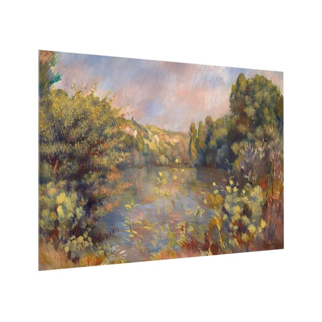 Spatscherm keuken Auguste Renoir - Landscape With Lake
