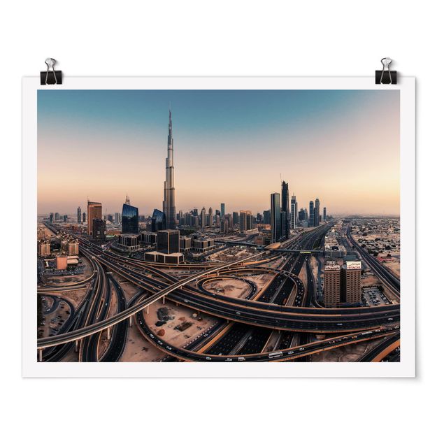 Posters Abendstimmung in Dubai
