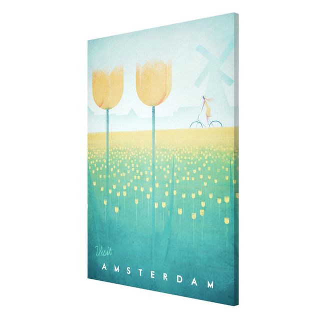 Magneetborden Travel Poster - Amsterdam