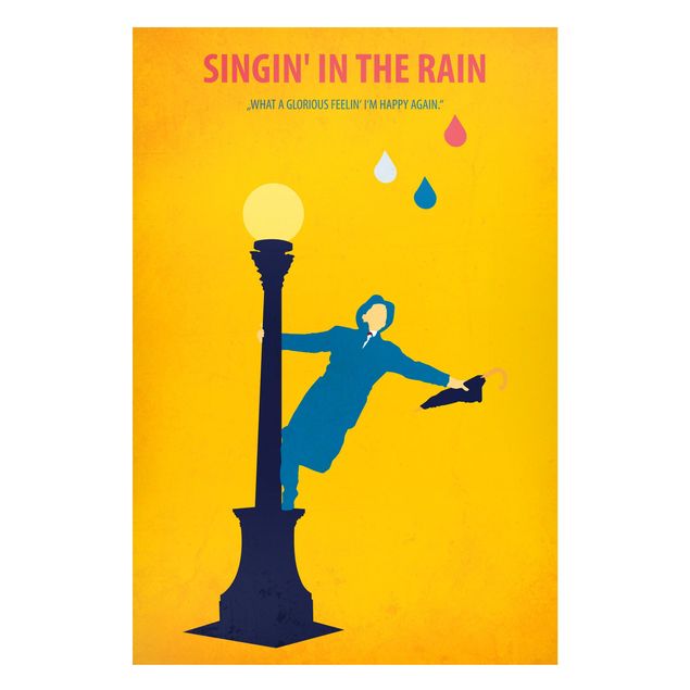 Magneetborden Film Poster Singing In The Rain