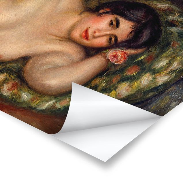 Posters Auguste Renoir - Lying female Nude (Gabrielle)