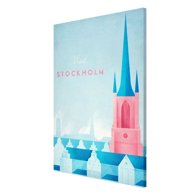 Magneetborden Travel Poster - Stockholm