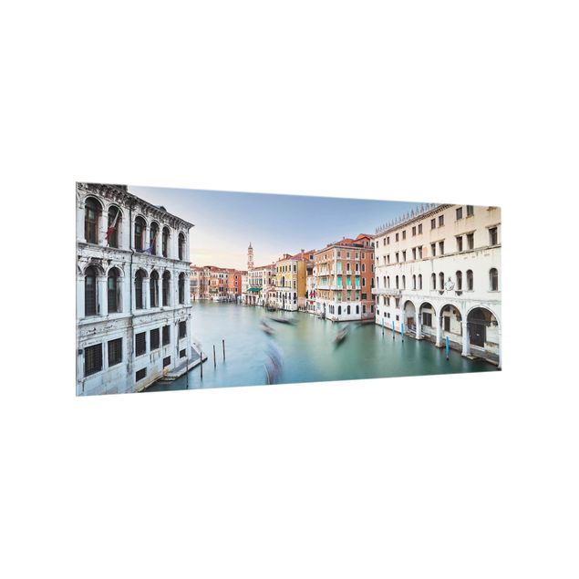 Spatscherm keuken Grand Canal View From The Rialto Bridge Venice