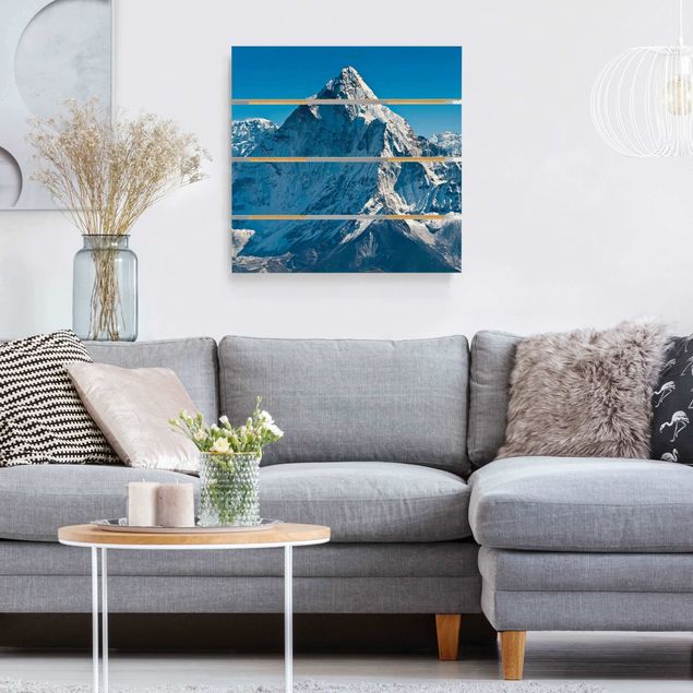 Houten schilderijen op plank The Himalayas