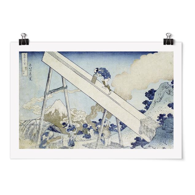 Posters Katsushika Hokusai - In The Totomi Mountains