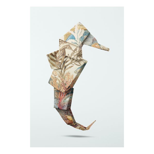 Forex schilderijen Origami Seahorse