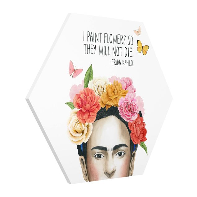 Hexagons Forex schilderijen Frida's Thoughts - Flowers