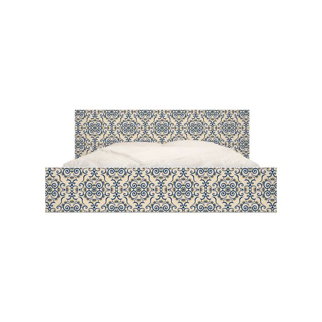 Meubelfolie IKEA Malm Bed Acute Ornament In Beige