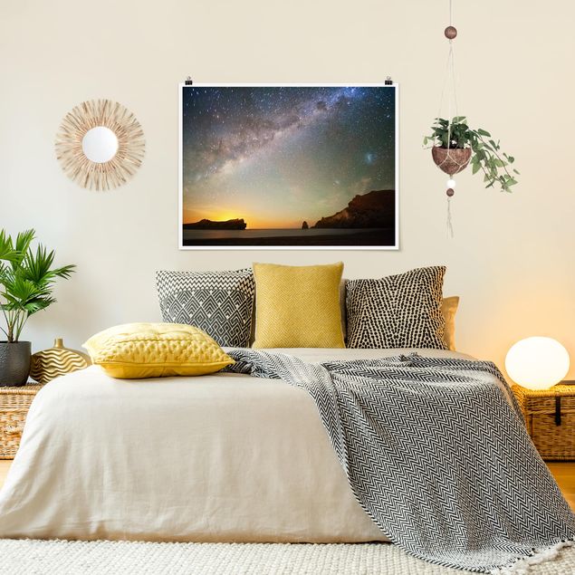Posters Starry Sky Above The Ocean