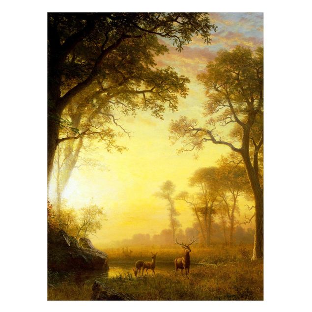Magneetborden Albert Bierstadt - Light in the Forest