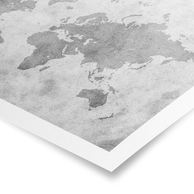 Posters Vintage World Map II