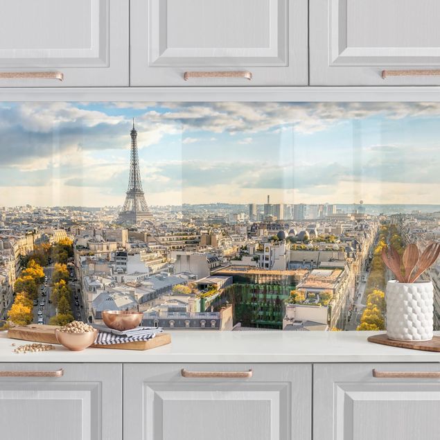 Achterwand voor keuken steden en skylines Nice day in Paris