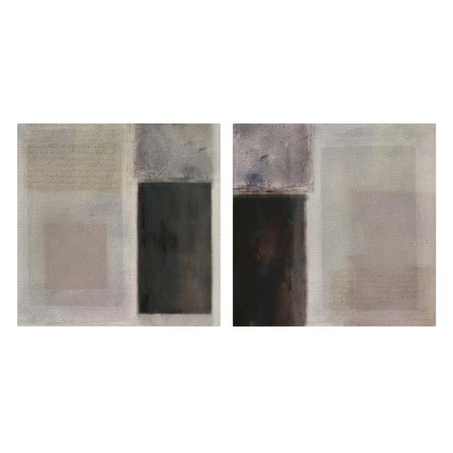 Canvas schilderijen - 2-delig  Muted Shades Set I
