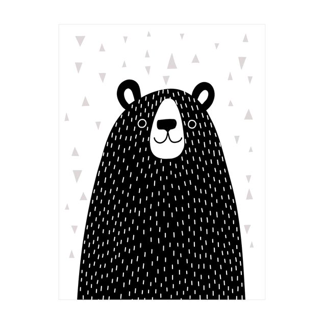 Vinyl tapijt Zoo With Patterns - Bear
